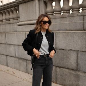 Evereve Short Sleeve Grey Sweater